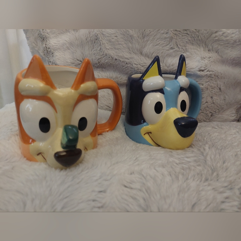 New Bluey Oversized Mug W/ Chilli Heeler Mug ADORABLE! VIRAL